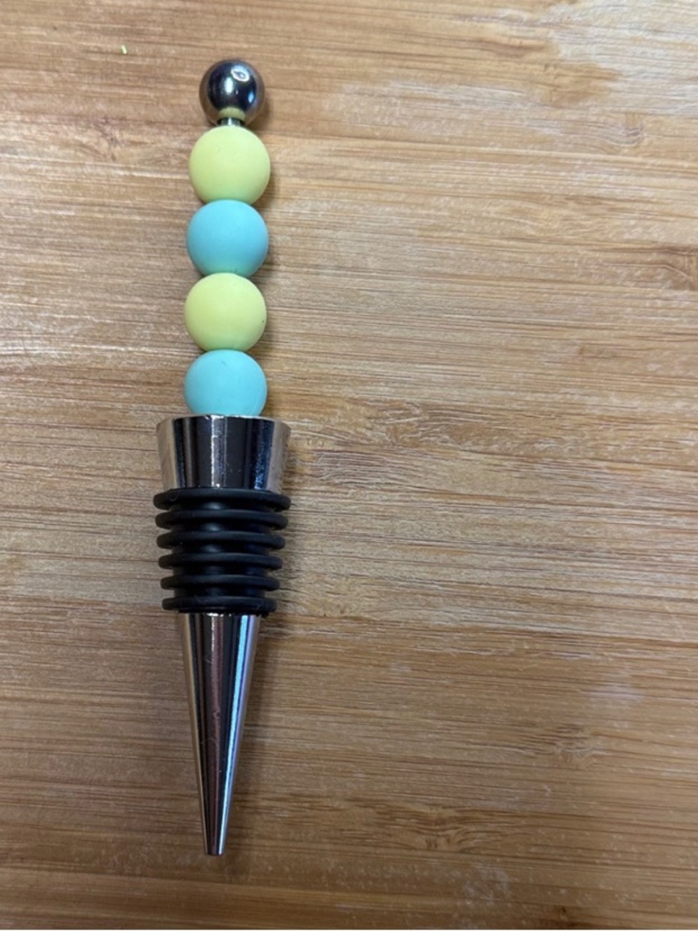 Blue & Yellow Wine Stopper